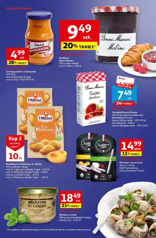 Auchan - gazetka promocyjna Wielkanoc z najlepszej cenie! Część 2. Hipermarket od czwartku 21.03 do soboty 30.03 - strona 19
