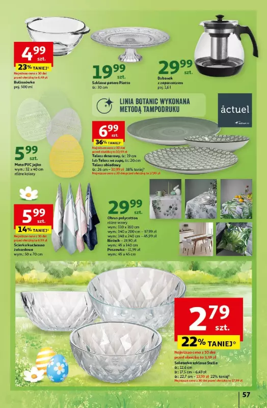 Auchan - gazetka promocyjna Wielkanoc z najlepszej cenie! Część 2. Hipermarket od czwartku 21.03 do soboty 30.03 - strona 57