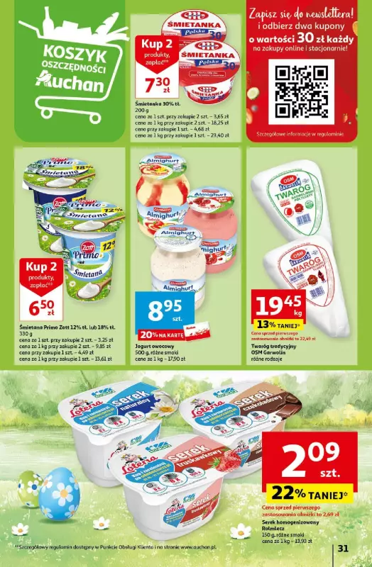 Auchan - gazetka promocyjna Wielkanoc z najlepszej cenie! Część 2. Hipermarket od czwartku 21.03 do soboty 30.03 - strona 31