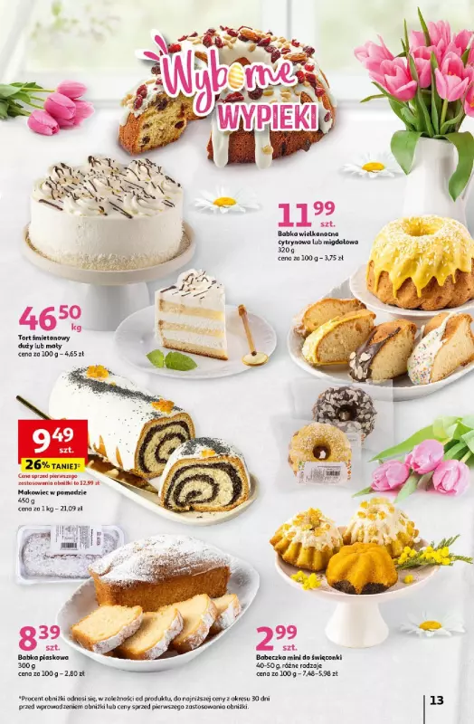 Auchan - gazetka promocyjna Wielkanoc z najlepszej cenie! Część 2. Hipermarket od czwartku 21.03 do soboty 30.03 - strona 13