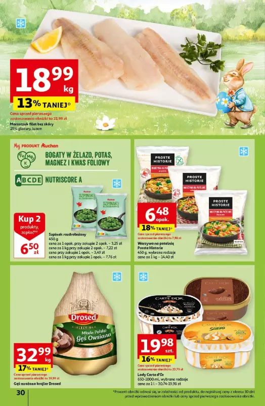 Auchan - gazetka promocyjna Wielkanoc z najlepszej cenie! Część 2. Hipermarket od czwartku 21.03 do soboty 30.03 - strona 30