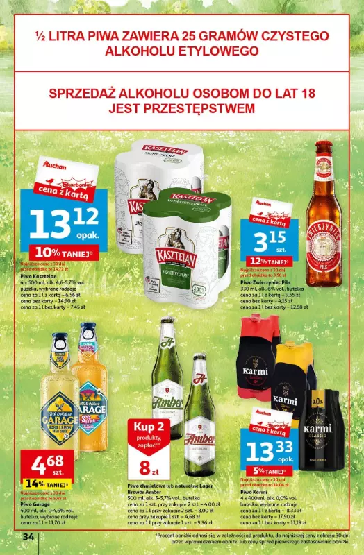 Auchan - gazetka promocyjna Wielkanoc z najlepszej cenie! Część 2. Hipermarket od czwartku 21.03 do soboty 30.03 - strona 34