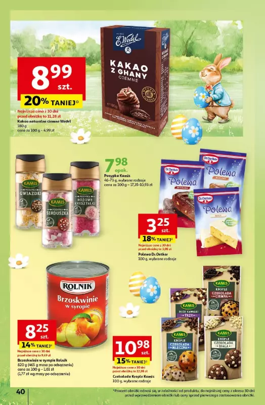 Auchan - gazetka promocyjna Wielkanoc z najlepszej cenie! Część 2. Hipermarket od czwartku 21.03 do soboty 30.03 - strona 40