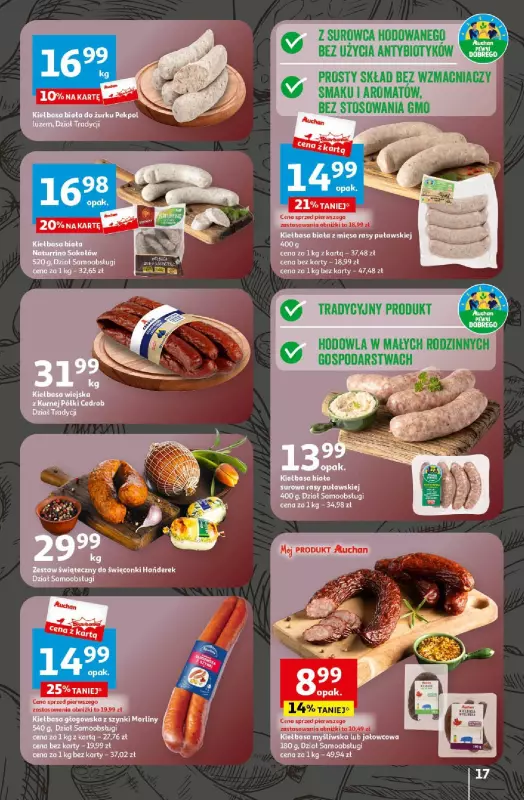 Auchan - gazetka promocyjna Wielkanoc z najlepszej cenie! Część 2. Hipermarket od czwartku 21.03 do soboty 30.03 - strona 17