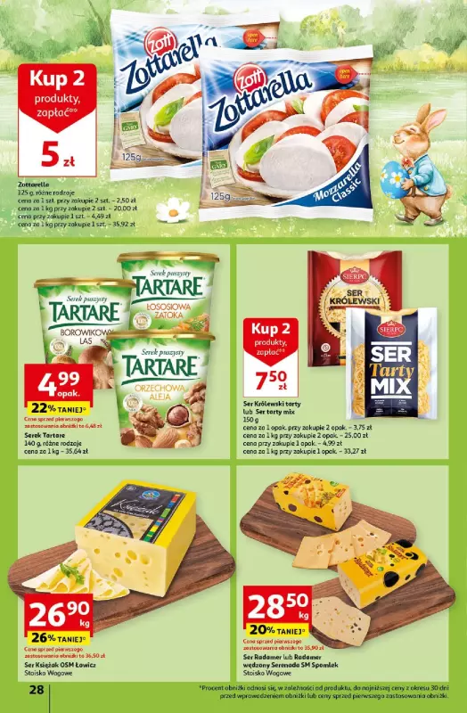 Auchan - gazetka promocyjna Wielkanoc z najlepszej cenie! Część 2. Hipermarket od czwartku 21.03 do soboty 30.03 - strona 28