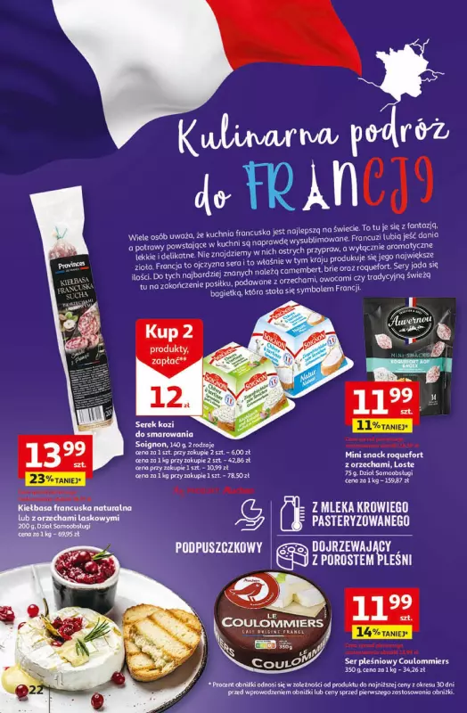 Auchan - gazetka promocyjna Gazetka Koszyk Oszczędności Hipermarket od czwartku 04.04 do środy 10.04 - strona 22