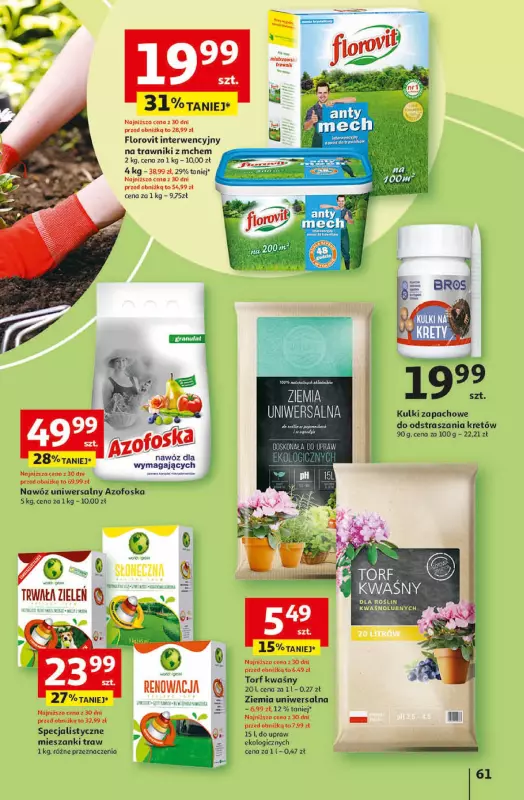 Auchan - gazetka promocyjna Gazetka Koszyk Oszczędności Hipermarket od czwartku 04.04 do środy 10.04 - strona 61