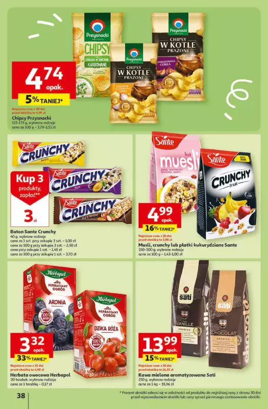 Auchan - gazetka promocyjna Gazetka Koszyk Oszczędności Hipermarket od czwartku 04.04 do środy 10.04 - strona 38