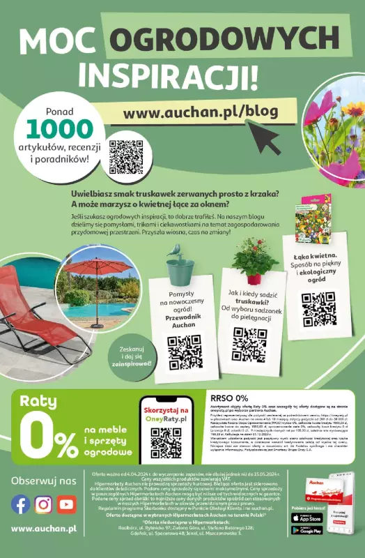 Auchan - gazetka promocyjna Gazetka Piękno wokół Twojego domu Hipermarket Auchan od czwartku 04.04 do środy 15.05 - strona 32