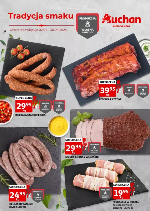 Auchan - gazetka promocyjna Gazetka Zielona Góra od czwartku 04.04 do wtorku 30.04