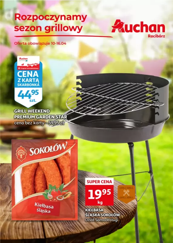 Auchan - gazetka promocyjna Gazetka Racibórz od środy 10.04 do wtorku 16.04