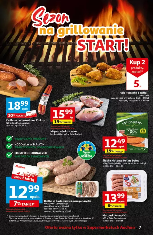 Auchan - gazetka promocyjna Oferty tygodnia! Suprmarket od czwartku 11.04 do środy 17.04 - strona 7