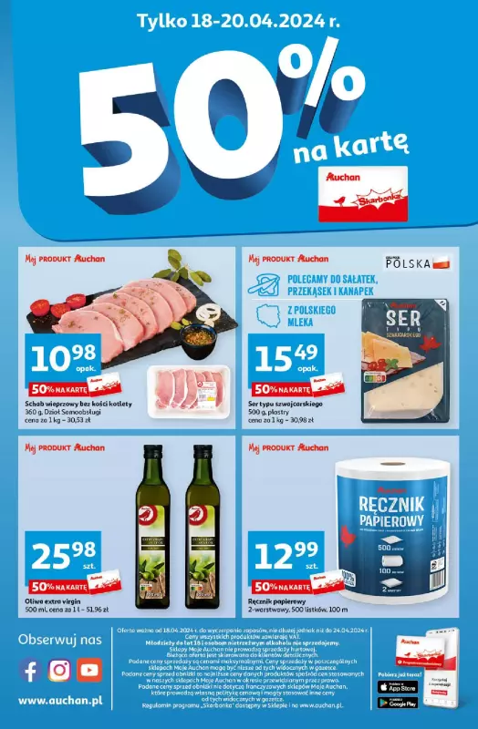 Auchan - gazetka promocyjna Oferty tygodnia! Moje Auchan od czwartku 18.04 do środy 24.04 - strona 10