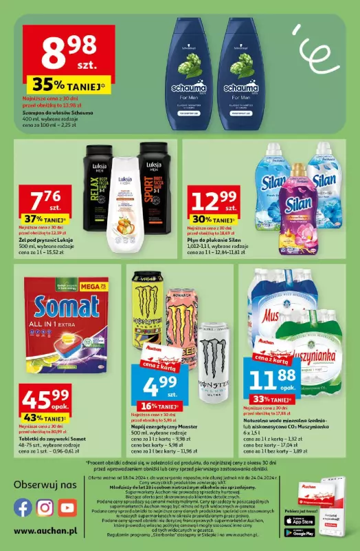 Auchan - gazetka promocyjna Oferty tygodnia! Supermarket od czwartku 18.04 do środy 24.04 - strona 14