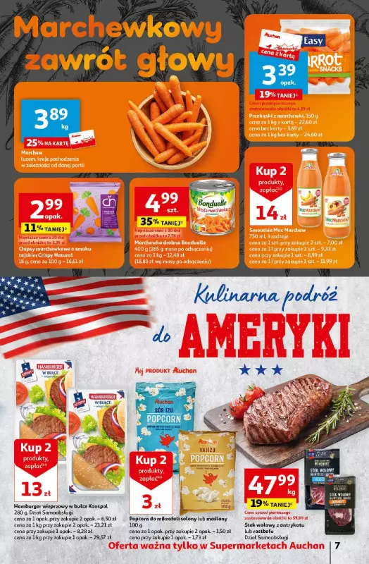 Auchan - gazetka promocyjna Oferty tygodnia! Supermarket od czwartku 18.04 do środy 24.04 - strona 7