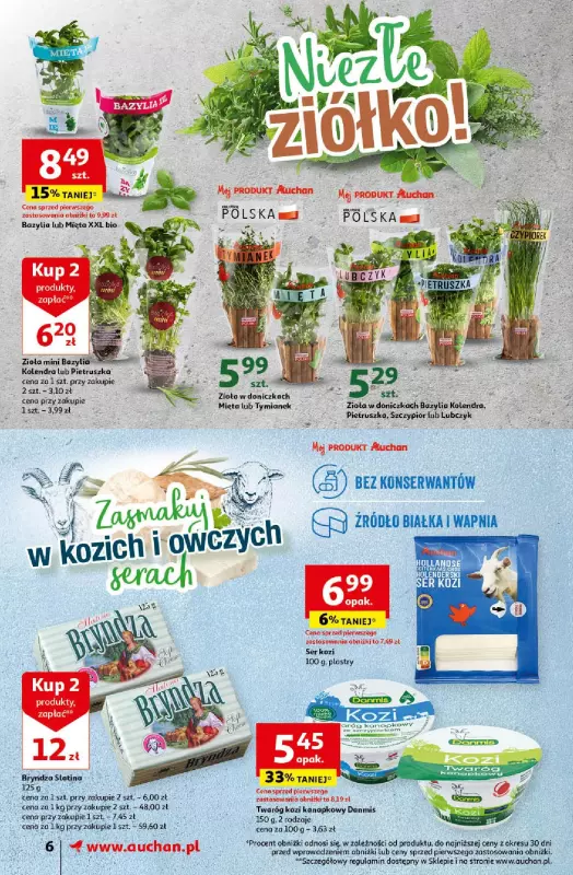 Auchan - gazetka promocyjna Oferty tygodnia! Supermarket od czwartku 18.04 do środy 24.04 - strona 6
