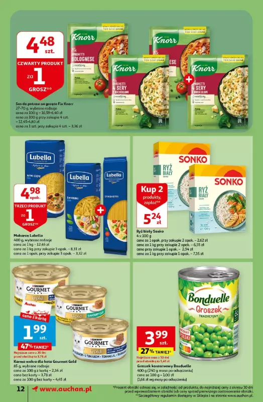 Auchan - gazetka promocyjna Oferty tygodnia! Supermarket od czwartku 18.04 do środy 24.04 - strona 12