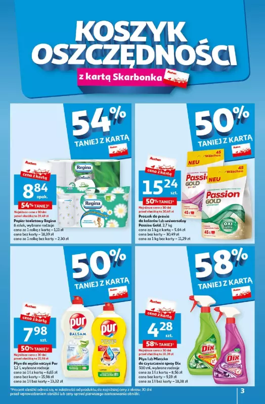 Auchan - gazetka promocyjna Oferty tygodnia! Supermarket od czwartku 18.04 do środy 24.04 - strona 3