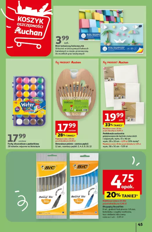Auchan - gazetka promocyjna Mamy wiosnę Ale jazda! Hipermarket od czwartku 18.04 do środy 24.04 - strona 45