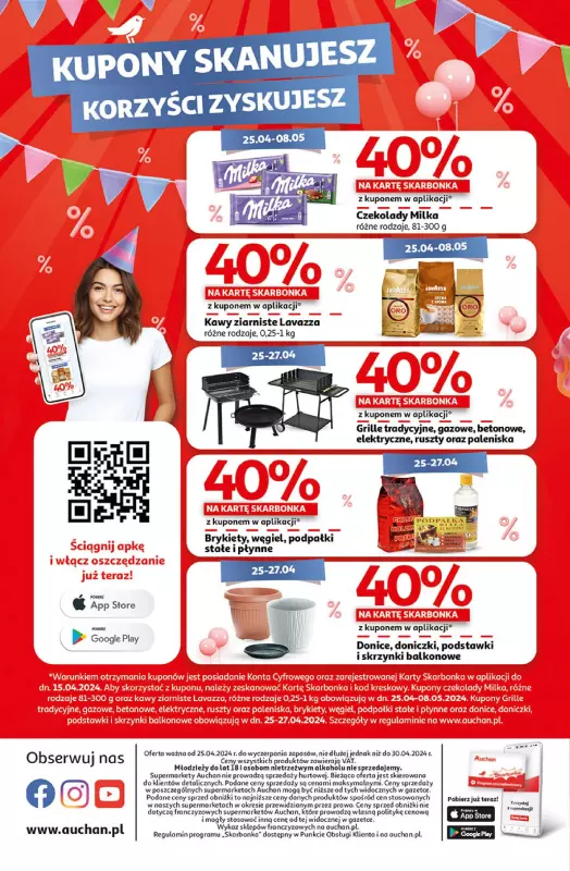 Auchan - gazetka promocyjna Jeszcze taniej na urodziny Moje Auchan od czwartku 25.04 do wtorku 30.04 - strona 14