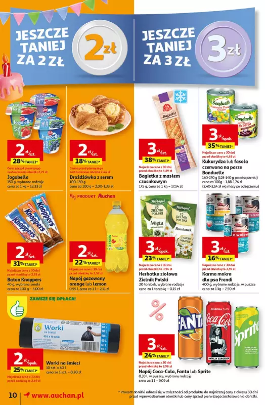 Auchan - gazetka promocyjna Jeszcze taniej na urodziny Moje Auchan od czwartku 25.04 do wtorku 30.04 - strona 10