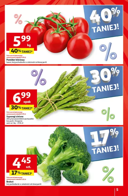 Auchan - gazetka promocyjna Jeszcze taniej na urodziny Supermarket od czwartku 25.04 do wtorku 30.04 - strona 5