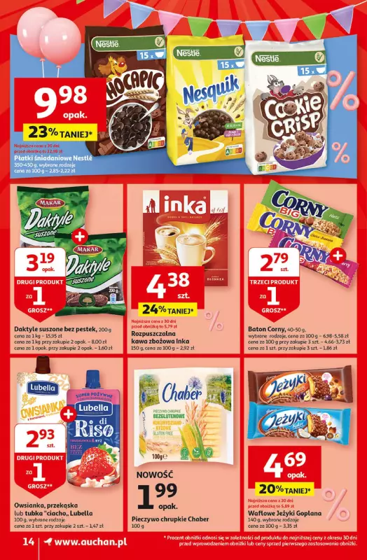 Auchan - gazetka promocyjna Jeszcze taniej na urodziny Supermarket od czwartku 25.04 do wtorku 30.04 - strona 14