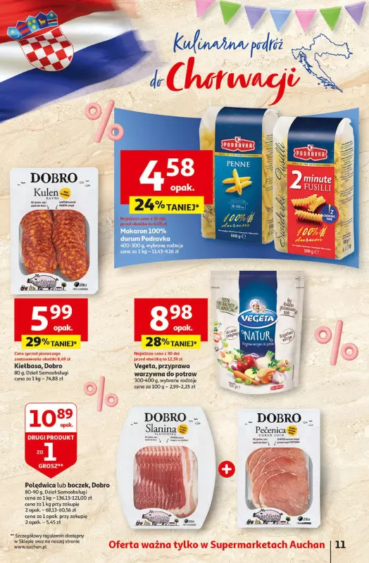 Auchan - gazetka promocyjna Jeszcze taniej na urodziny Supermarket od czwartku 25.04 do wtorku 30.04 - strona 11