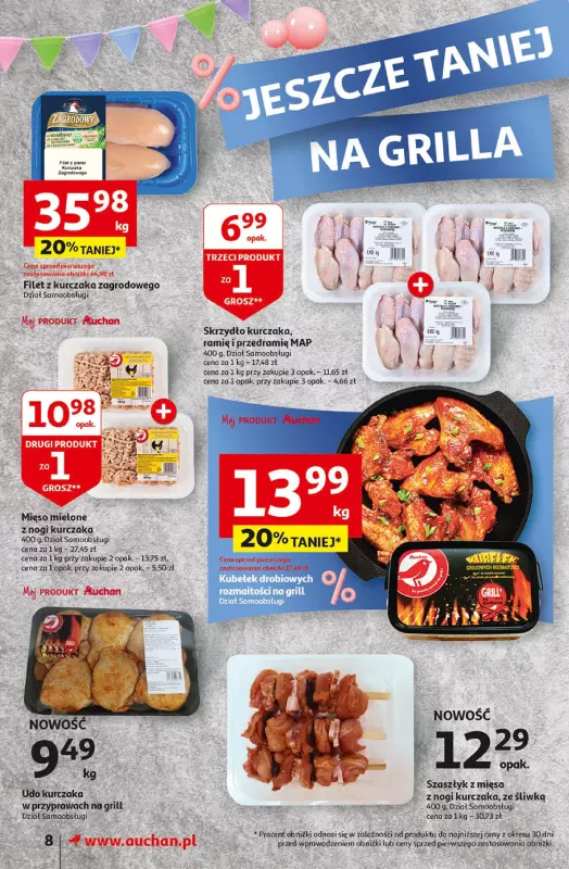 Auchan - gazetka promocyjna Jeszcze taniej na urodziny Supermarket od czwartku 25.04 do wtorku 30.04 - strona 8