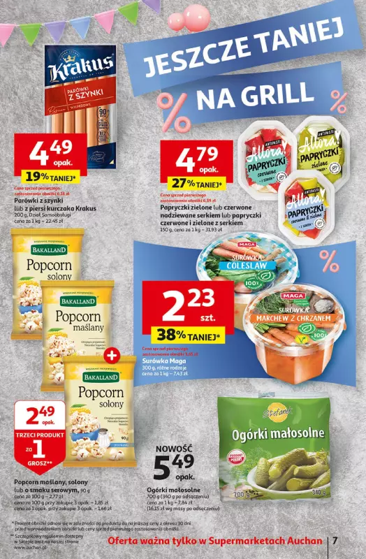 Auchan - gazetka promocyjna Jeszcze taniej na urodziny Supermarket od czwartku 25.04 do wtorku 30.04 - strona 7