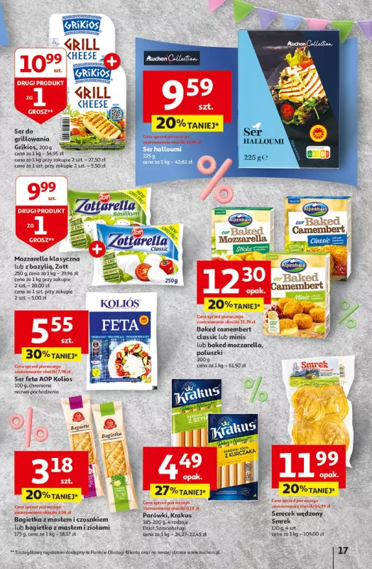 Auchan - gazetka promocyjna Jeszcze taniej na urodziny Hipermarket od czwartku 25.04 do wtorku 30.04 - strona 17