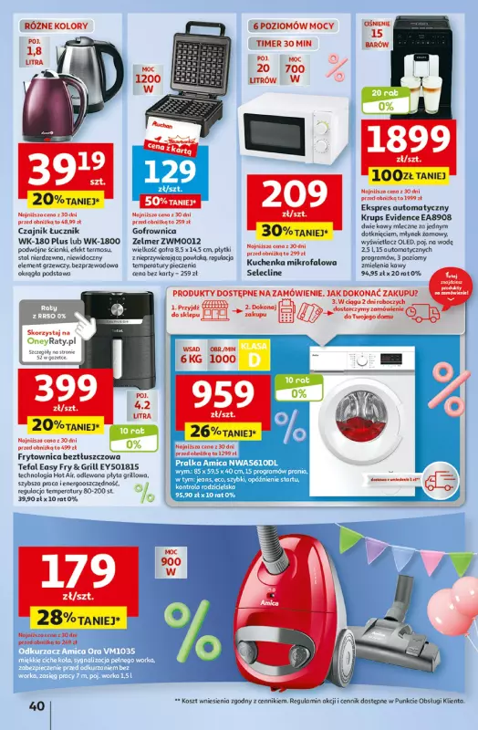 Auchan - gazetka promocyjna Jeszcze taniej na urodziny Hipermarket od czwartku 25.04 do wtorku 30.04 - strona 40