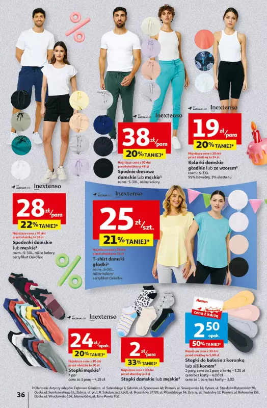 Auchan - gazetka promocyjna Jeszcze taniej na urodziny Hipermarket od czwartku 25.04 do wtorku 30.04 - strona 36