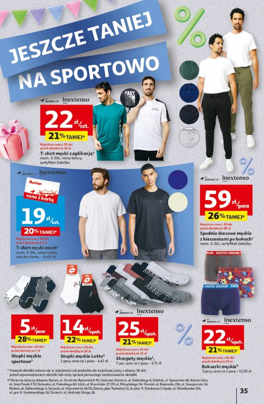 Auchan - gazetka promocyjna Jeszcze taniej na urodziny Hipermarket od czwartku 25.04 do wtorku 30.04 - strona 35