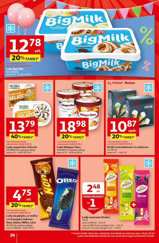 Auchan - gazetka promocyjna Jeszcze taniej na urodziny Hipermarket od czwartku 25.04 do wtorku 30.04 - strona 26