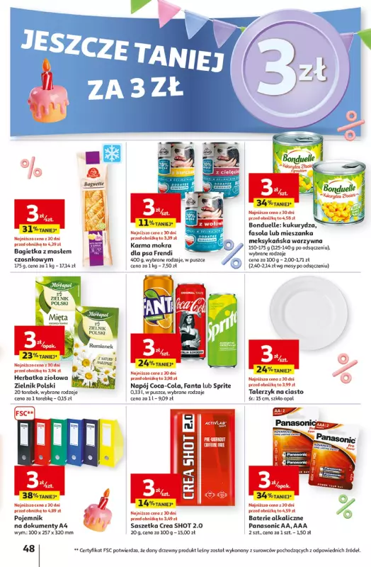Auchan - gazetka promocyjna Jeszcze taniej na urodziny Hipermarket od czwartku 25.04 do wtorku 30.04 - strona 48