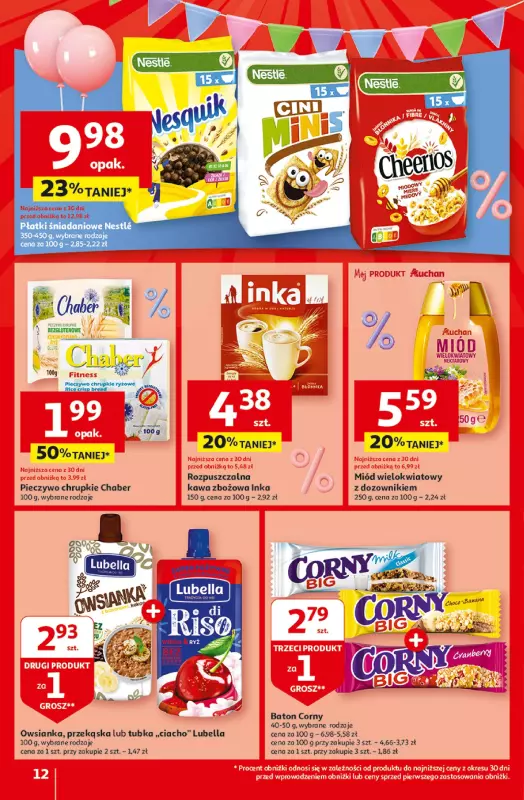 Auchan - gazetka promocyjna Jeszcze taniej na urodziny Hipermarket od czwartku 25.04 do wtorku 30.04 - strona 12
