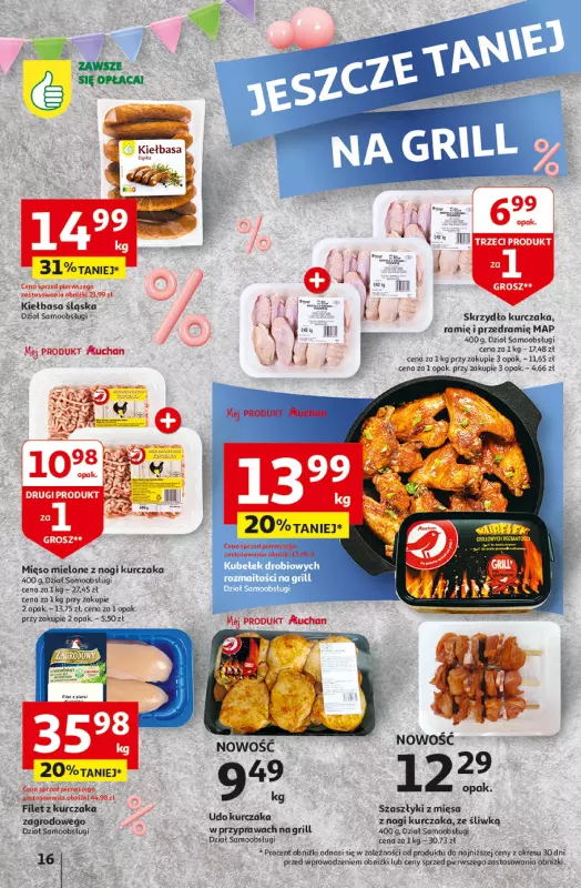 Auchan - gazetka promocyjna Jeszcze taniej na urodziny Hipermarket od czwartku 25.04 do wtorku 30.04 - strona 16