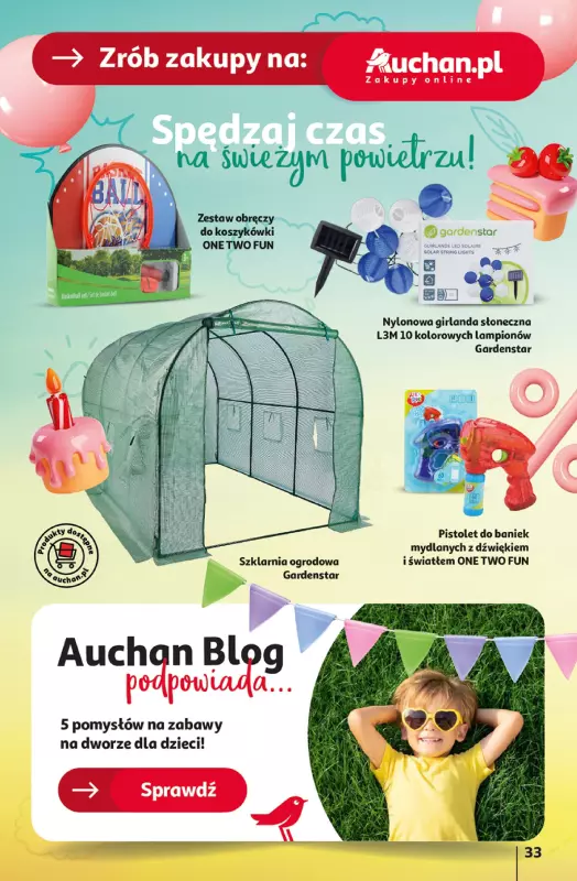 Auchan - gazetka promocyjna Jeszcze taniej na urodziny Hipermarket od czwartku 25.04 do wtorku 30.04 - strona 33