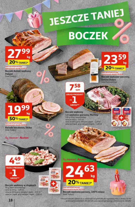 Auchan - gazetka promocyjna Jeszcze taniej na urodziny Hipermarket od czwartku 02.05 do środy 08.05 - strona 18