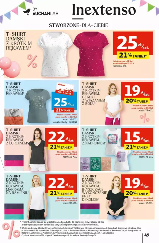 Auchan - gazetka promocyjna Jeszcze taniej na urodziny Hipermarket od czwartku 02.05 do środy 08.05 - strona 49