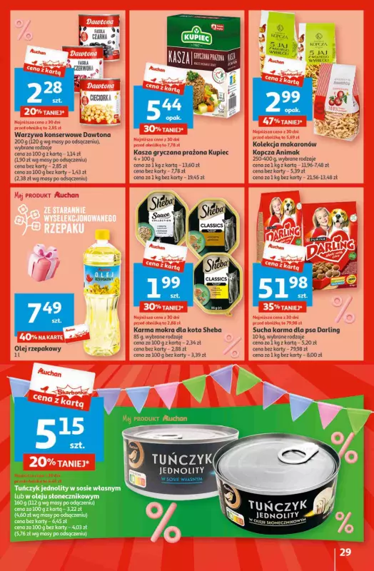 Auchan - gazetka promocyjna Jeszcze taniej na urodziny Hipermarket od czwartku 02.05 do środy 08.05 - strona 29