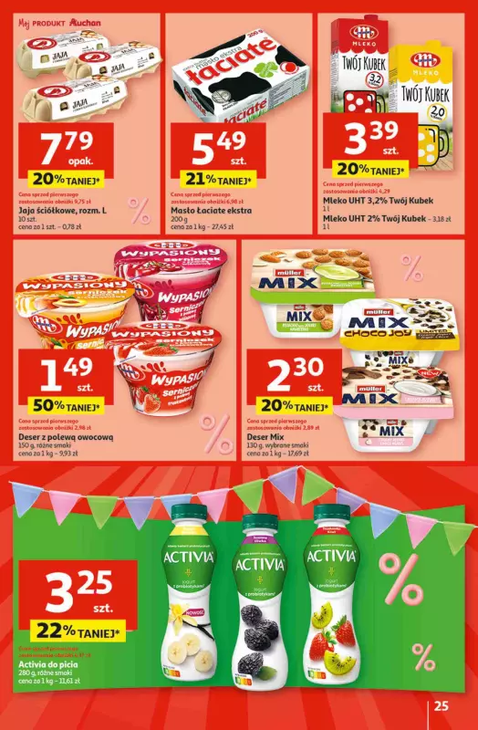 Auchan - gazetka promocyjna Jeszcze taniej na urodziny Hipermarket od czwartku 02.05 do środy 08.05 - strona 25