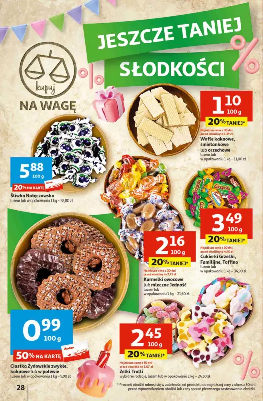 Auchan - gazetka promocyjna Jeszcze taniej na urodziny Hipermarket od czwartku 02.05 do środy 08.05 - strona 28