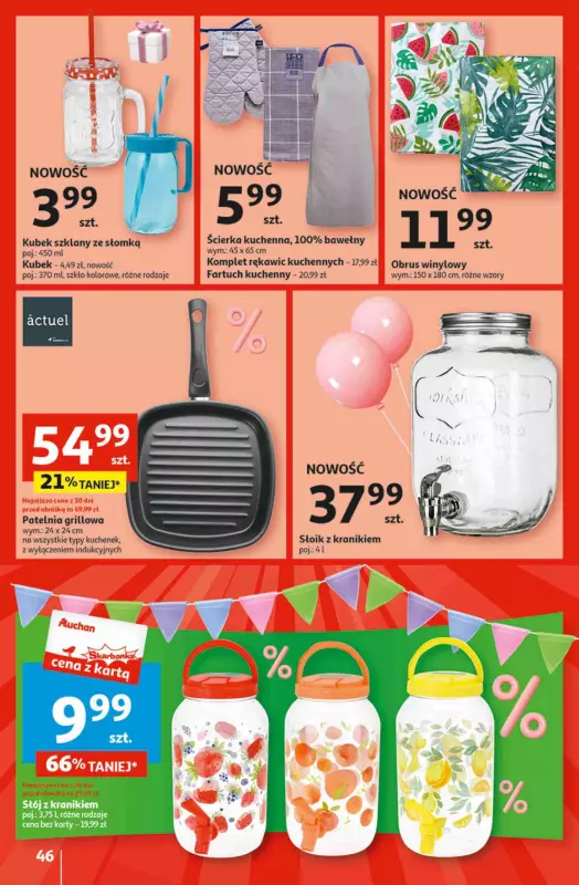 Auchan - gazetka promocyjna Jeszcze taniej na urodziny Hipermarket od czwartku 02.05 do środy 08.05 - strona 46