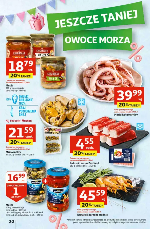 Auchan - gazetka promocyjna Jeszcze taniej na urodziny Hipermarket od czwartku 02.05 do środy 08.05 - strona 20