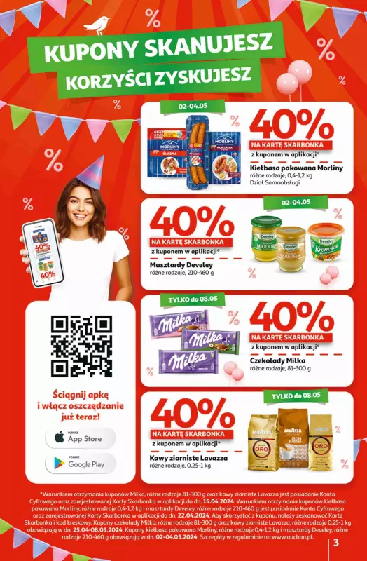 Auchan - gazetka promocyjna Jeszcze taniej na urodziny Hipermarket od czwartku 02.05 do środy 08.05 - strona 3