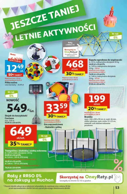 Auchan - gazetka promocyjna Jeszcze taniej na urodziny Hipermarket od czwartku 02.05 do środy 08.05 - strona 53