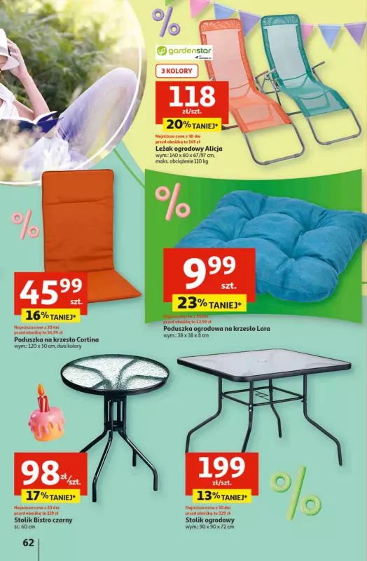 Auchan - gazetka promocyjna Jeszcze taniej na urodziny Hipermarket od czwartku 02.05 do środy 08.05 - strona 62