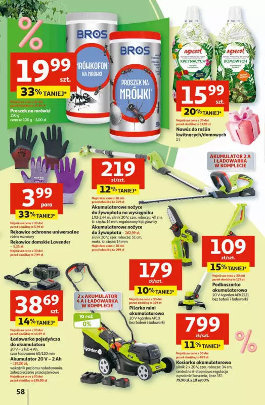 Auchan - gazetka promocyjna Jeszcze taniej na urodziny Hipermarket od czwartku 02.05 do środy 08.05 - strona 58